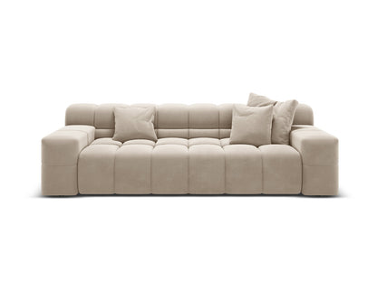 Hawaii — Sofa Šviesiai smėlio spalvos (Magic Velvet 2201) Juoda plastikinė