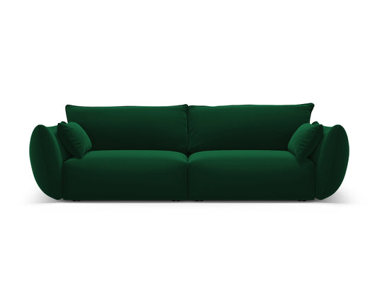 Matera — Sofa Bottle Green (Salvador 7) Black Plastic