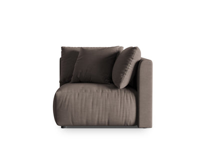Chris — Modular Sofa Warm grey (LINS 07) Black Plastic