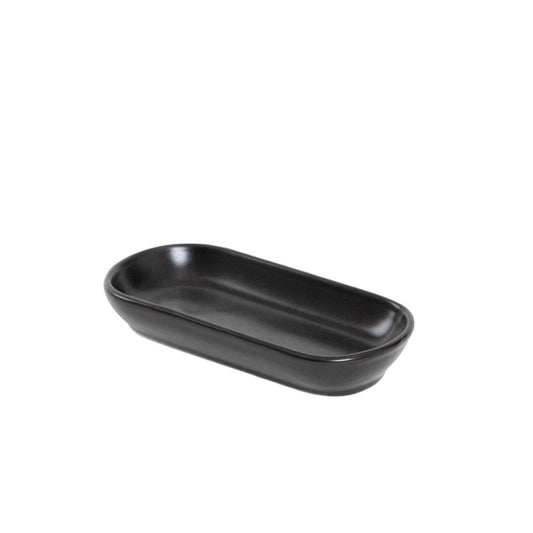 FAMELIO Oval Black Platter 31x16x3 cm