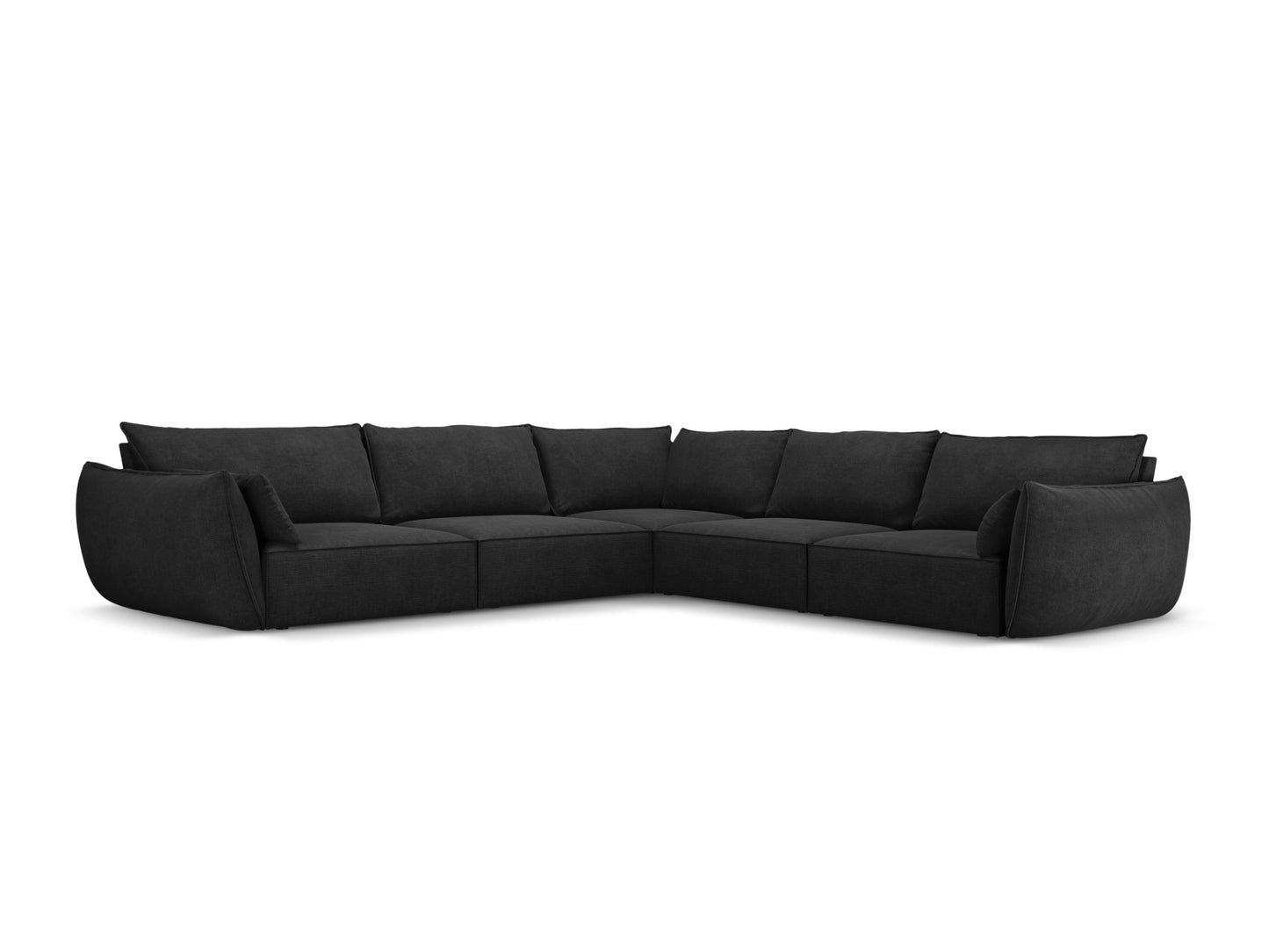 Kaelle — Corner Sofa Black (Over The Horizon 99) Black Plastic