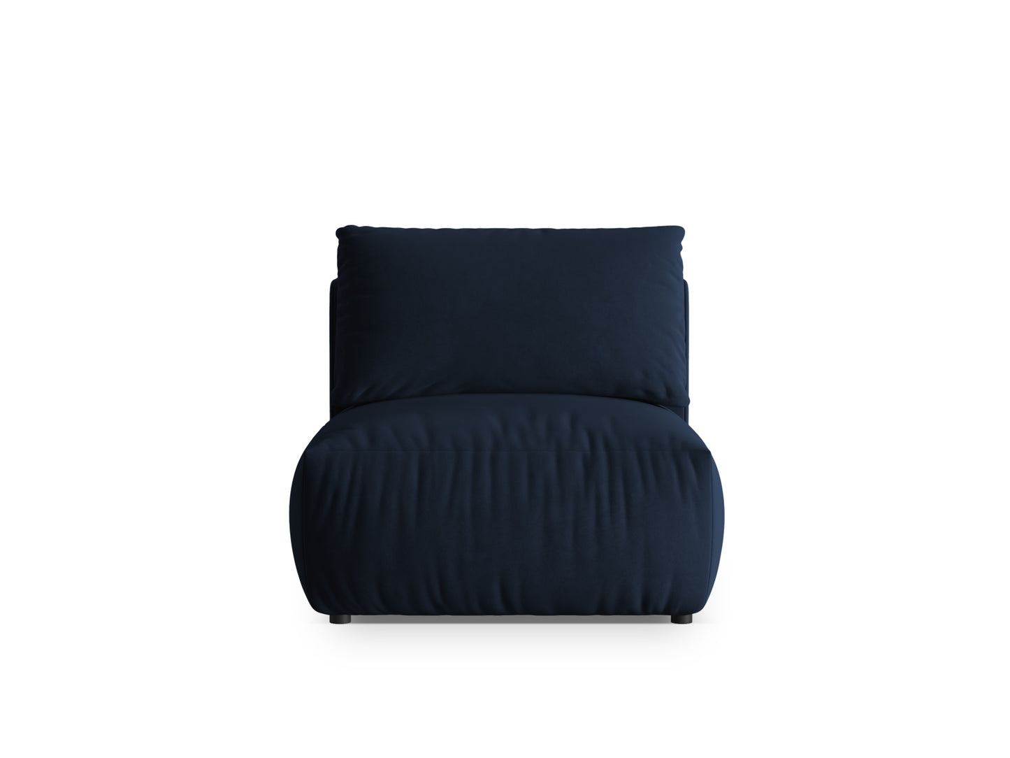 Chris — Modular Sofa Royal Blue (Casino Deep Blue) Black Plastic