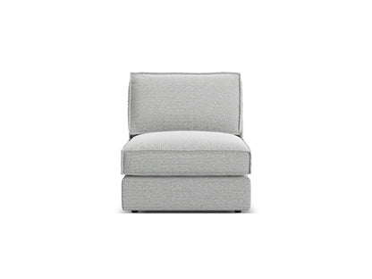 Pola — Modular Sofa Light Grey (BABEL LIGHT GREY) Black Plastic