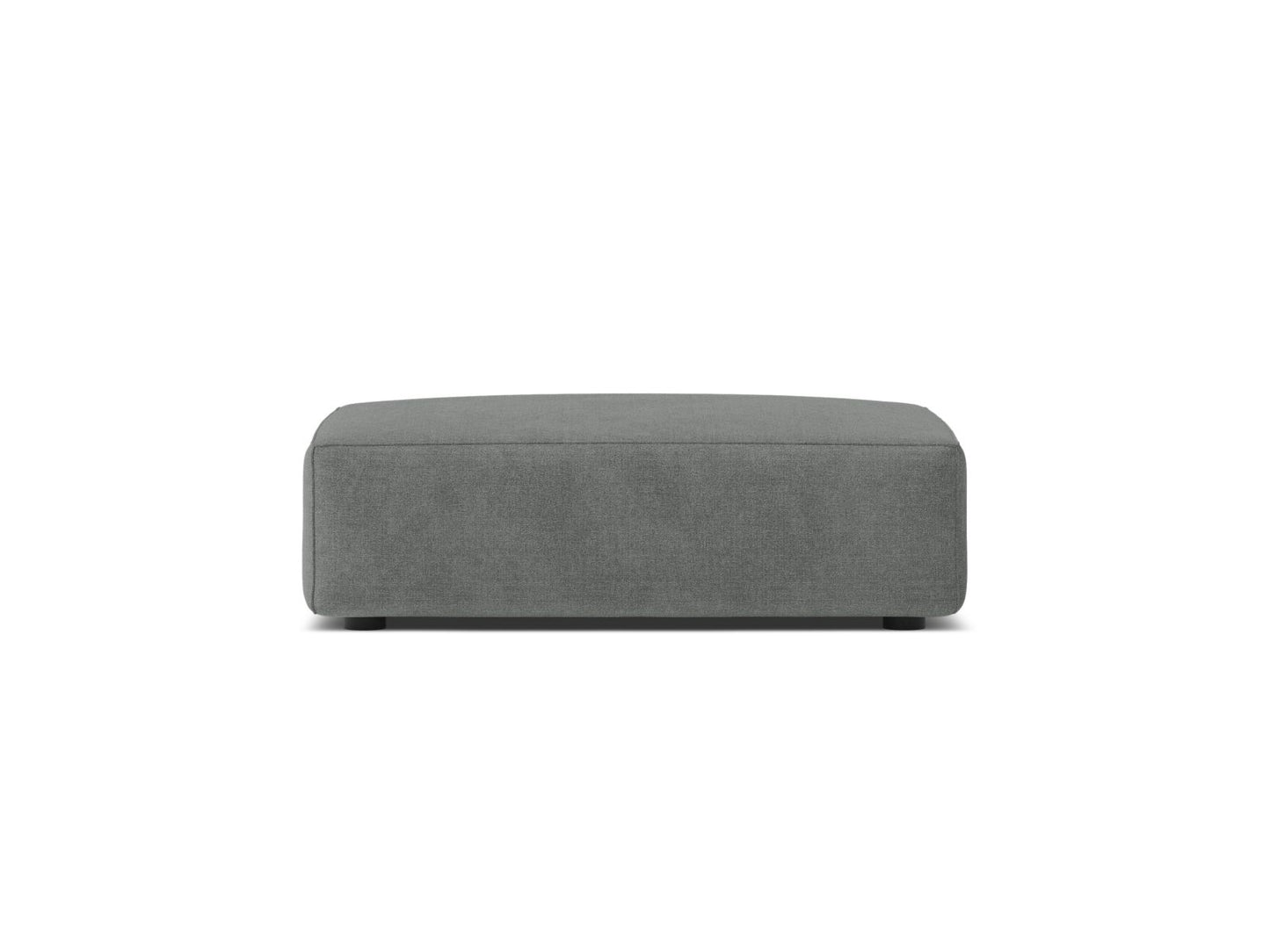Jodie — Pouf Grey (Liberty 20) Black Plastic