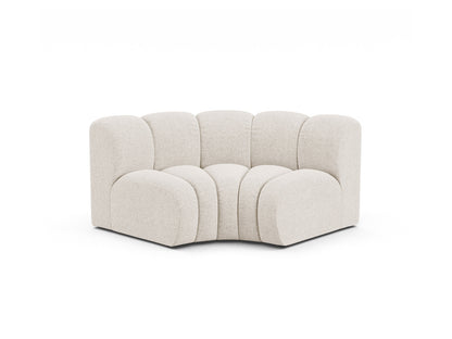 Lupine — Modular Sofa Light Beige (Eden 2 Pearl) Black Plastic