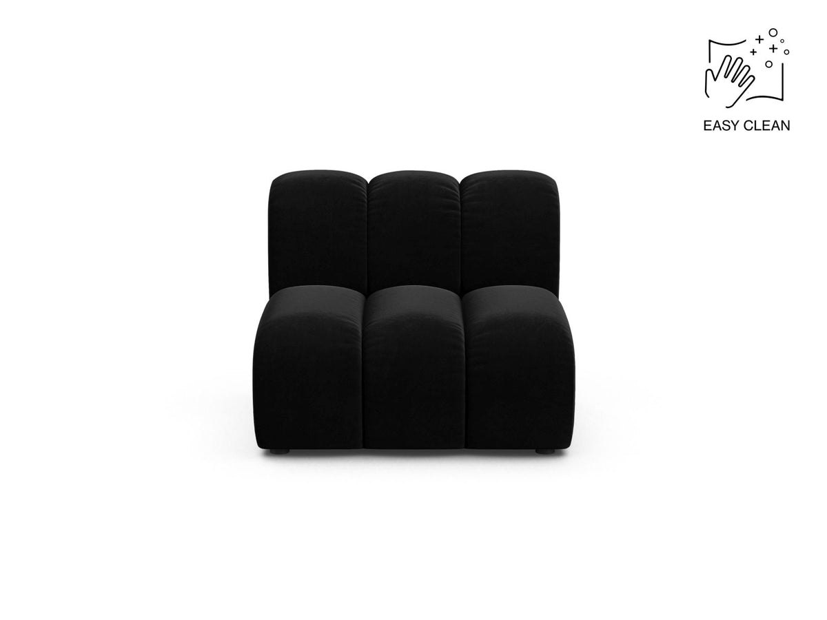 Lupine — Modular Sofa Black (Venus 2923) Black Plastic