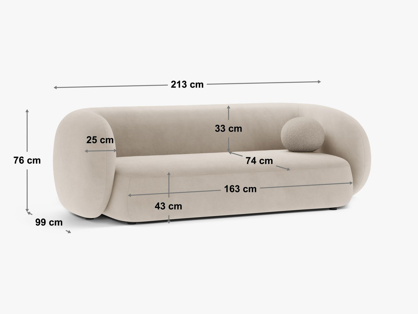 Kate — Sofa (213.0x99.0x76.0 cm)