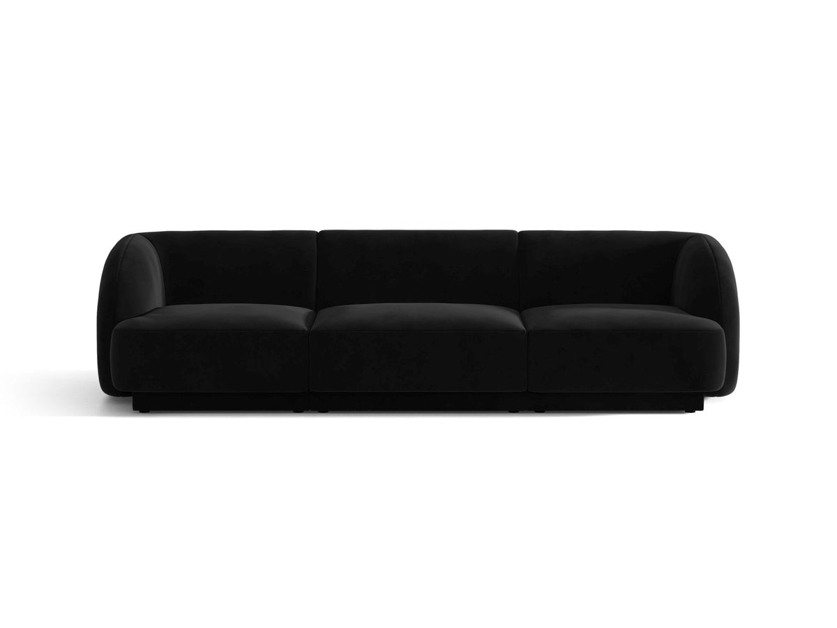 Miley — Sofa Black (Bluvel 19) Black Plastic
