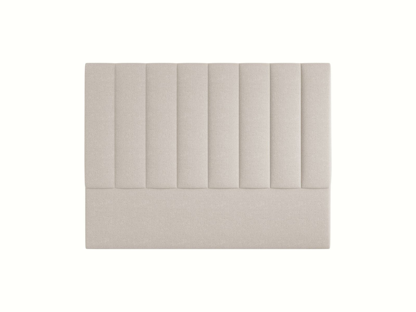 Marl — Headboard Dark Beige (Eden 4 Beige) Black Plastic