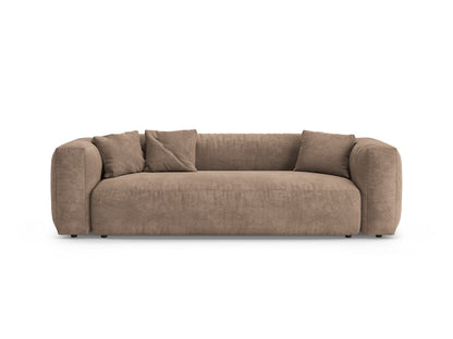 Martina — Sofa Dark Beige (Vogue 3) Black Plastic
