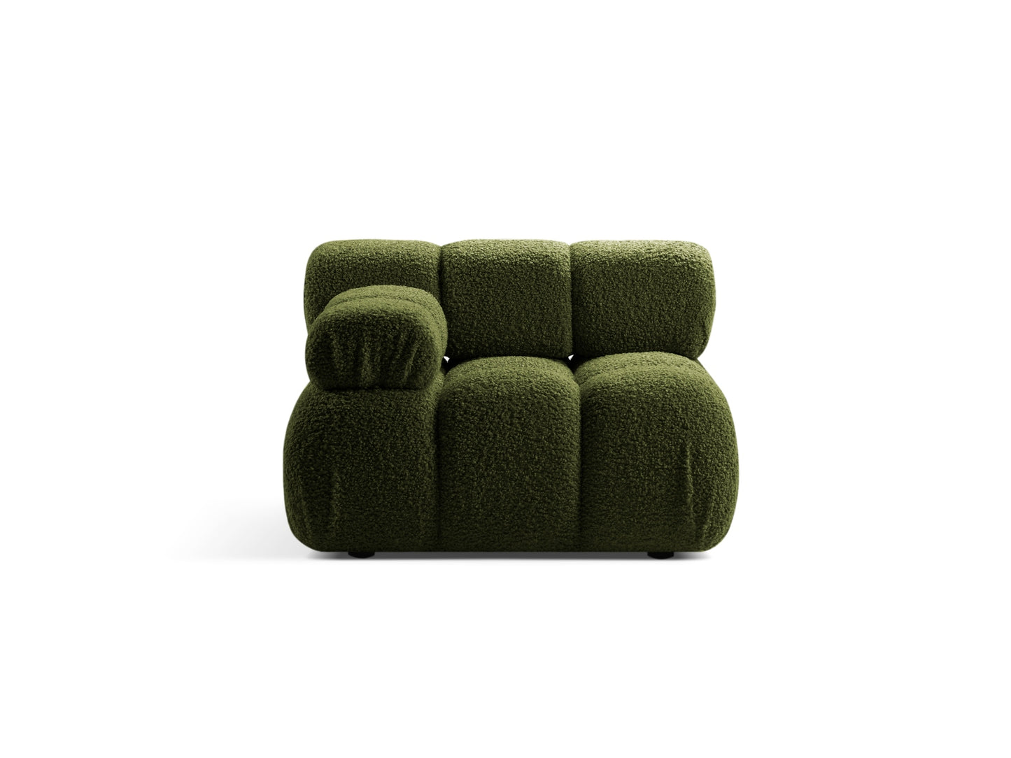 Bellis — Modular Sofa (94x94x70 cm) Green (Rolf 14) Left