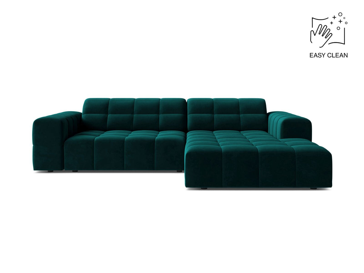 Jennifer — Corner Sofa (234x167x78 cm) Deep Petrol (Venus 2911) Right