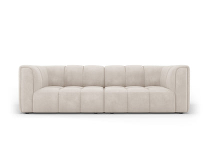 Moritz — Sofa Beige (Rebel 25) Black Plastic