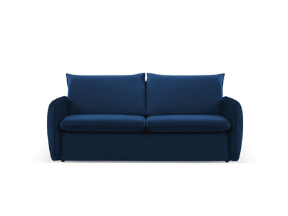 Vienna — Sofa Royal Blue (Bluvel 86) Black Plastic