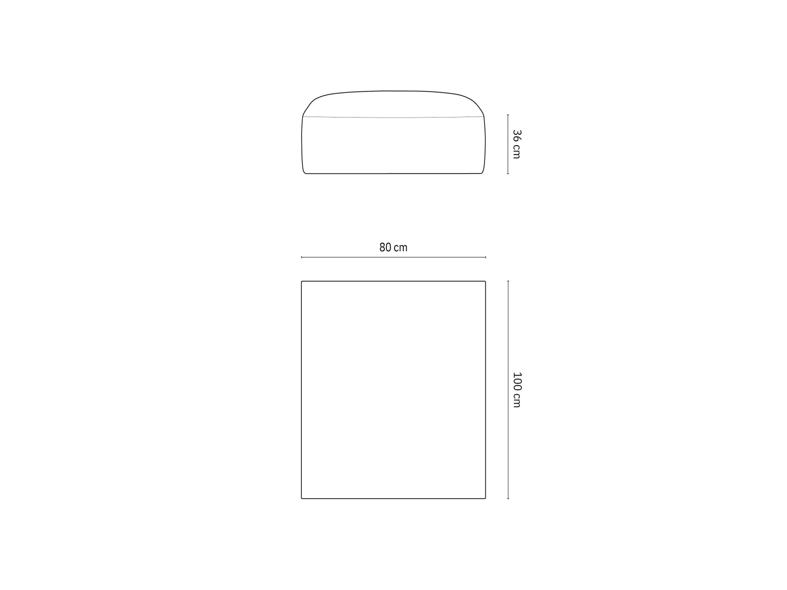 Matera — Pouf (100x80x36 cm)