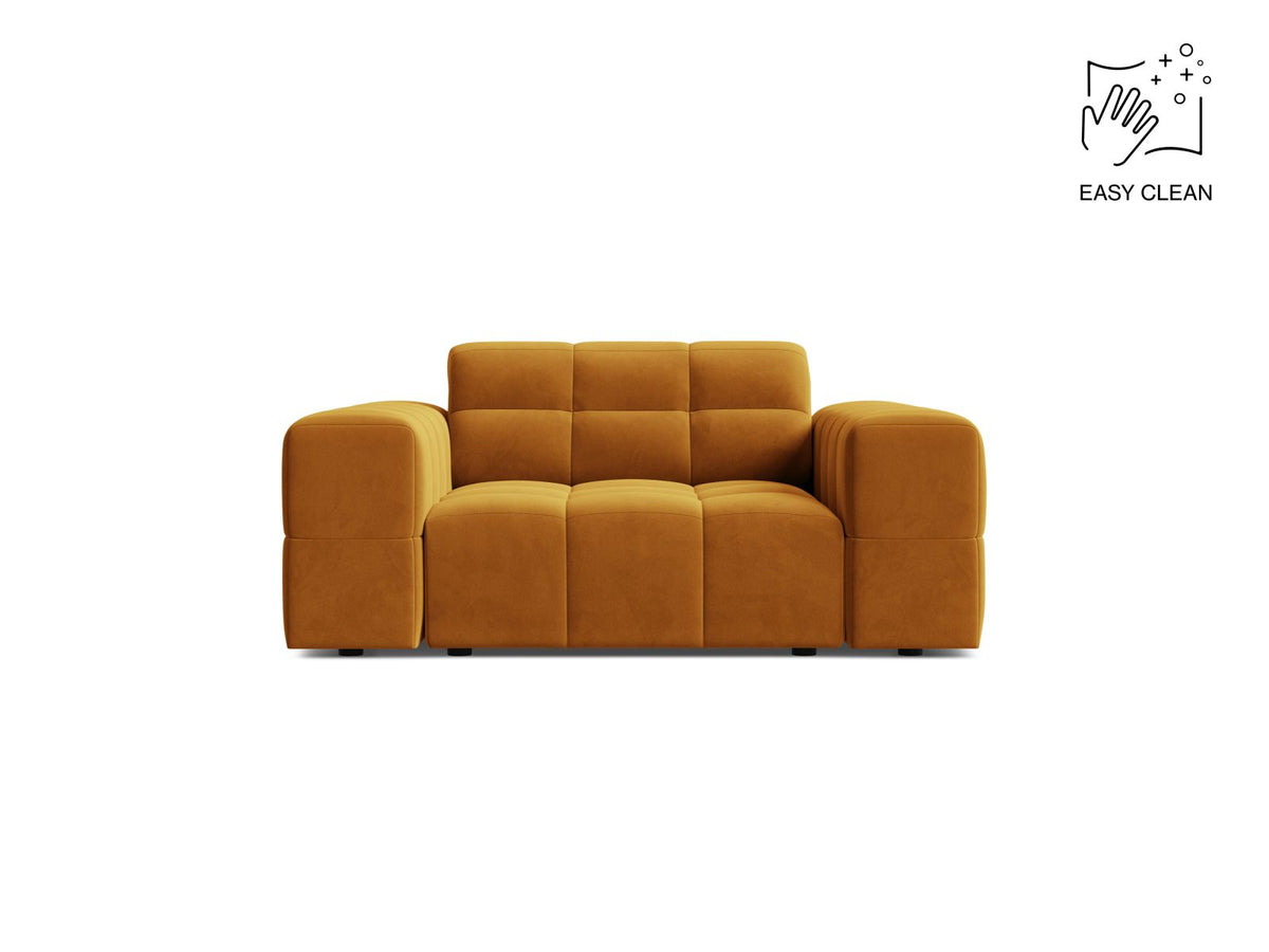 Jennifer — Armchair Yellow (Venus 2917) Black Plastic