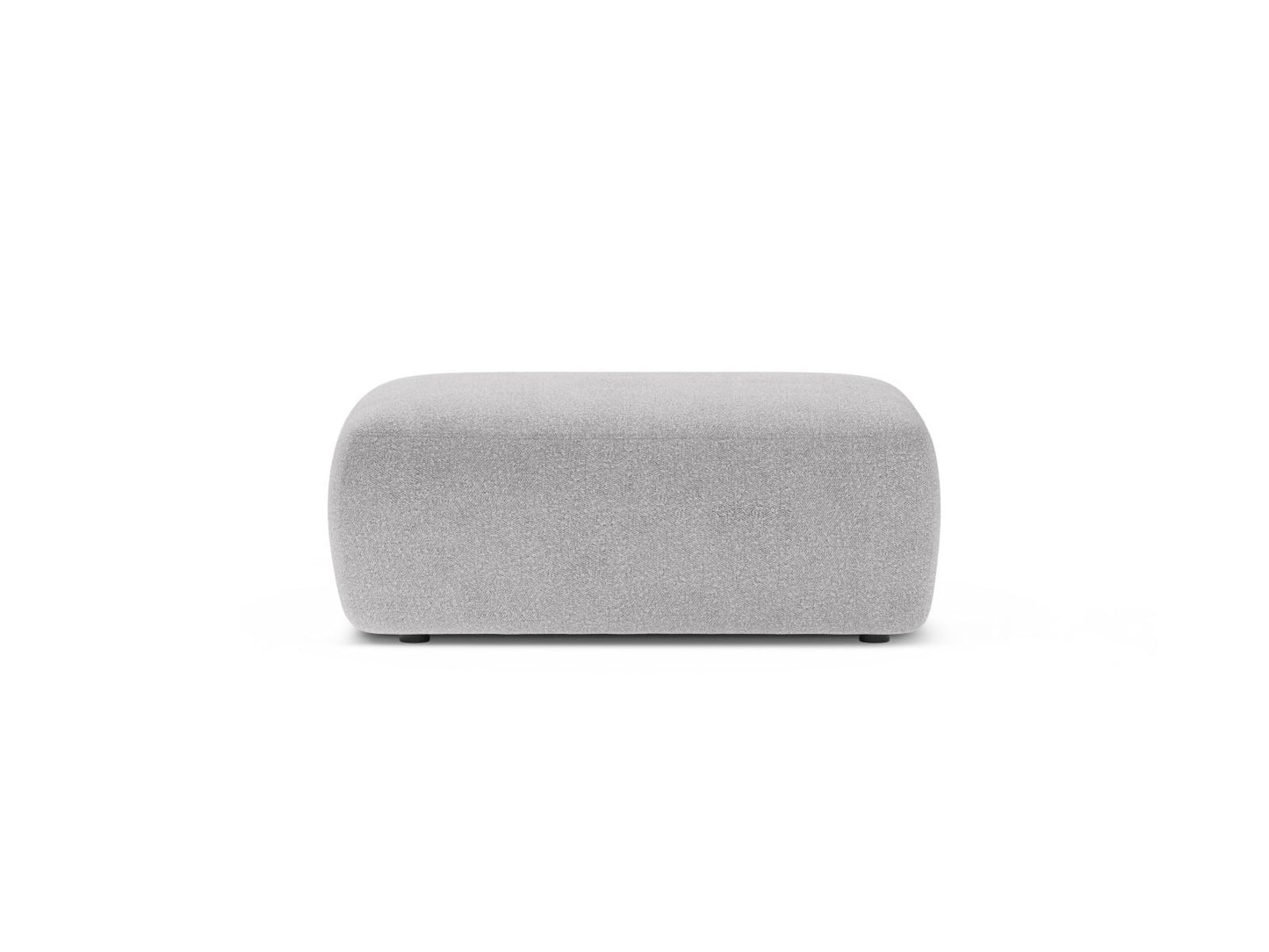Kate — Pouf Light Grey (Baloo 2085) Black Plastic