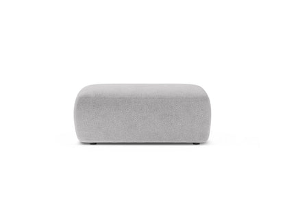 Kate — Pouf Light Grey (Baloo 2085) Black Plastic