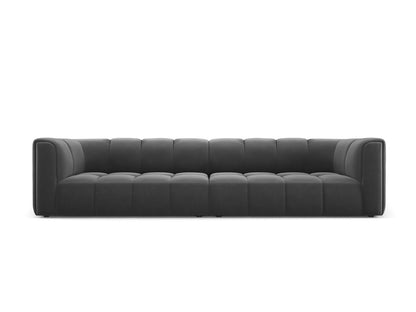 Moritz — Sofa Grey (Bluvel 14) Black Plastic