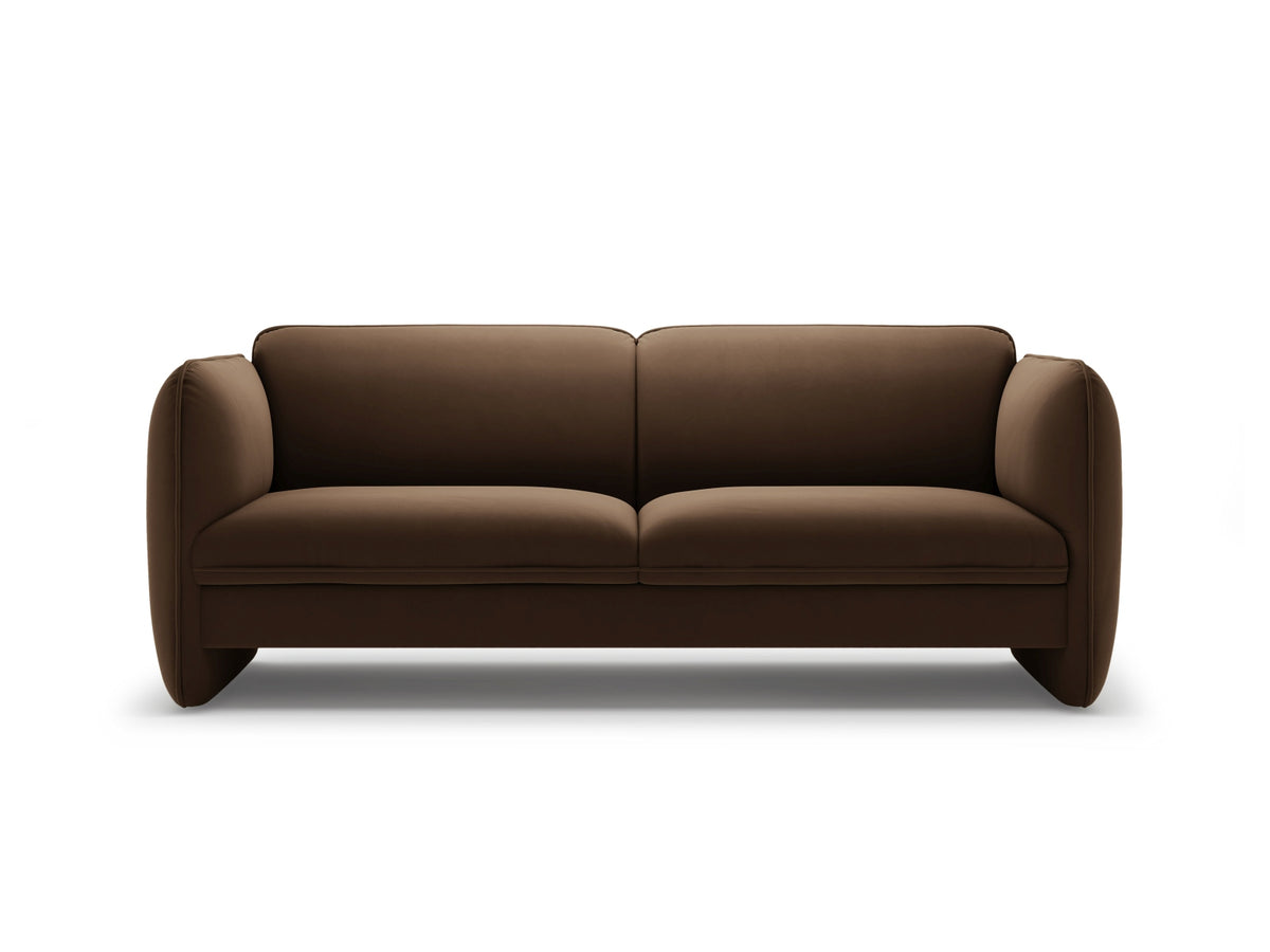 Georgia — Sofa (204x90x80 cm) Chocolate (Magic Velvet 2299)