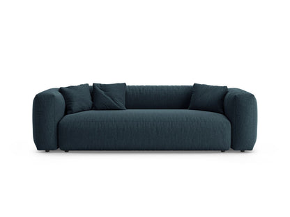 Martina — Sofa Blue Jeans (Boston Ocean) Black Plastic