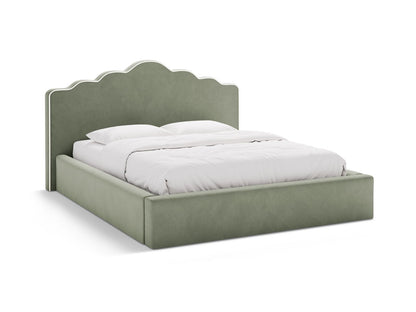 Dream — Bed (200x222x122 cm) Ivory && Green (Magic Velvet 2256 && Magic Velvet 2243)