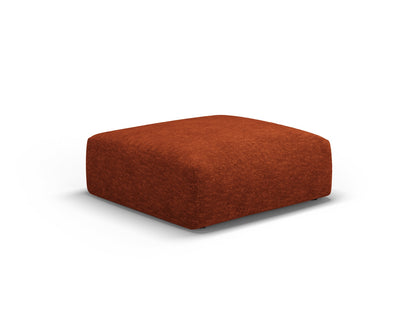 Matera — Pouf Terracotta (Haga 44) Black Plastic Left
