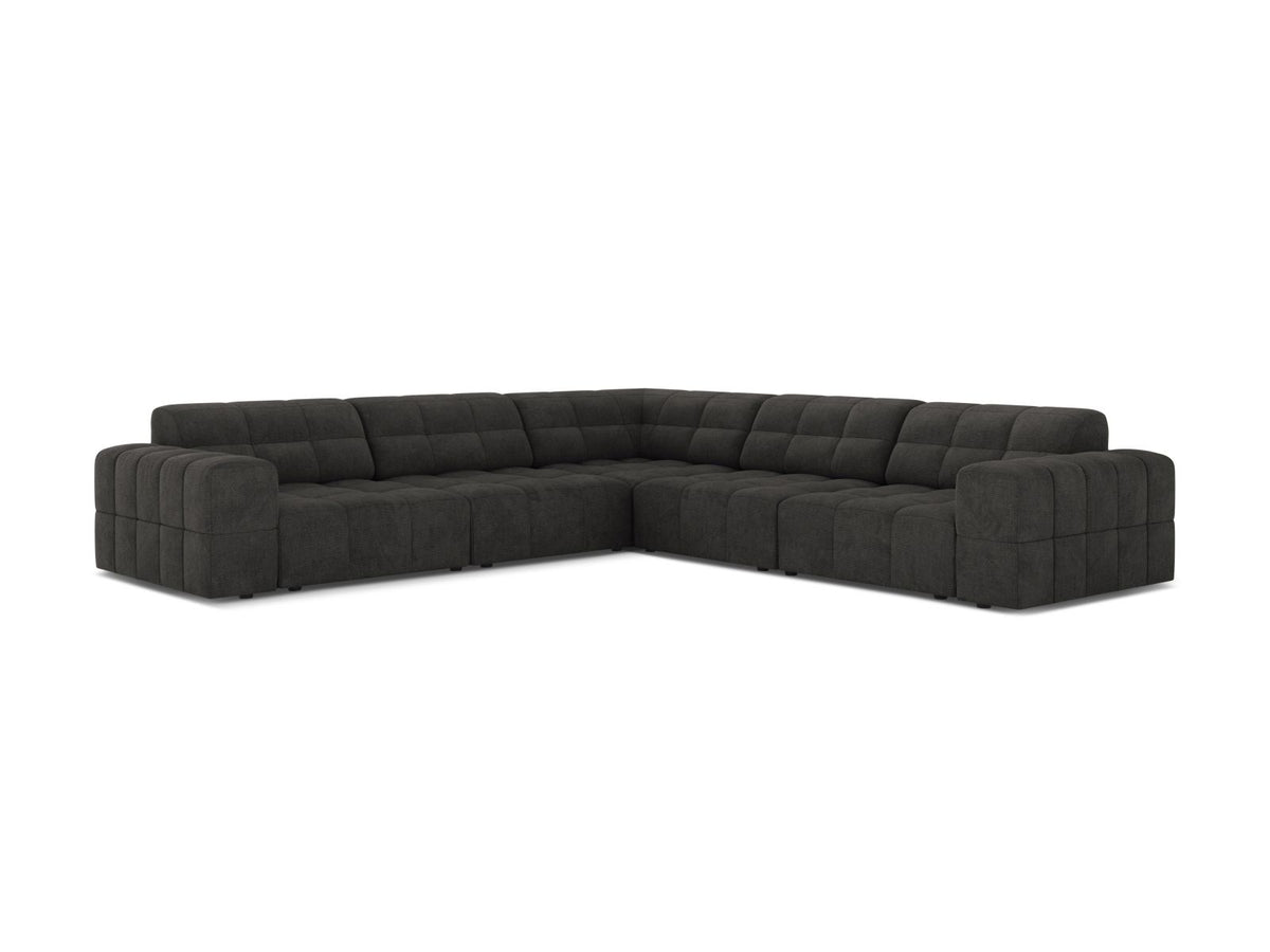 Jennifer — Corner Sofa (285x285x78 cm) Dark Grey (Eden 20 Graphite)