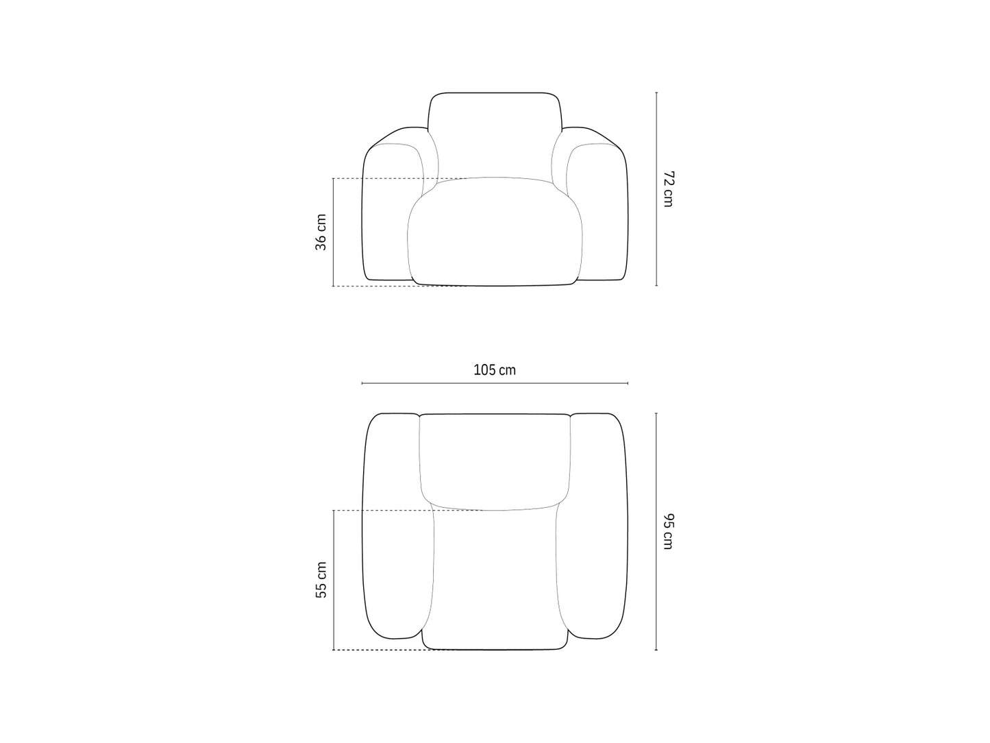 Nolio — Armchair (105x95x72 cm)