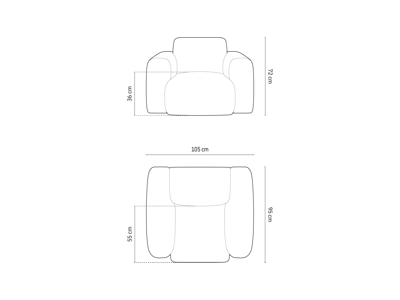 Nolio — Armchair (105x95x72 cm)