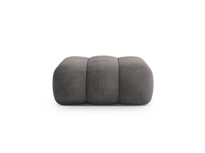 Koge — Pouf Grey (Vogue 15) Black Plastic