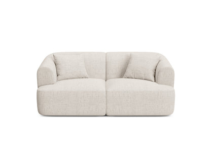 Campi — Sofa Light Beige (Moly 02) Black Plastic
