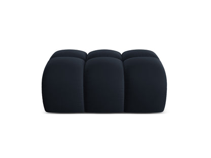 Treno — Pouf Dark Blue (Bluvel 89) Black Plastic