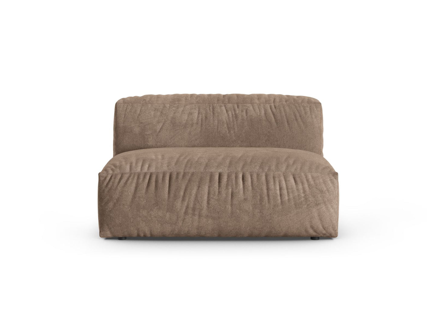 Martina — Modular Sofa Dark Beige (Vogue 3) Black Plastic