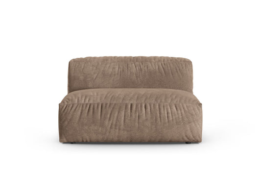 Martina — Modular Sofa Dark Beige (Vogue 3) Black Plastic