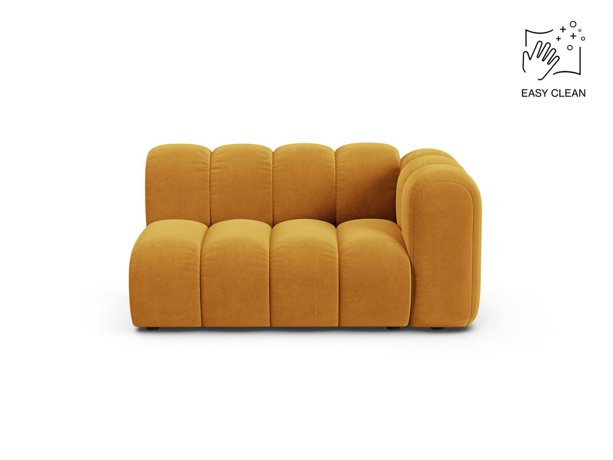 Lupine — Modular Sofa Yellow (Venus 2917) Black Plastic Right