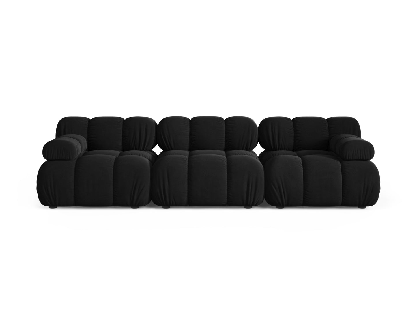 Bellis — Sofa (282x94x70 cm) Black (Bluvel 19) Unknown