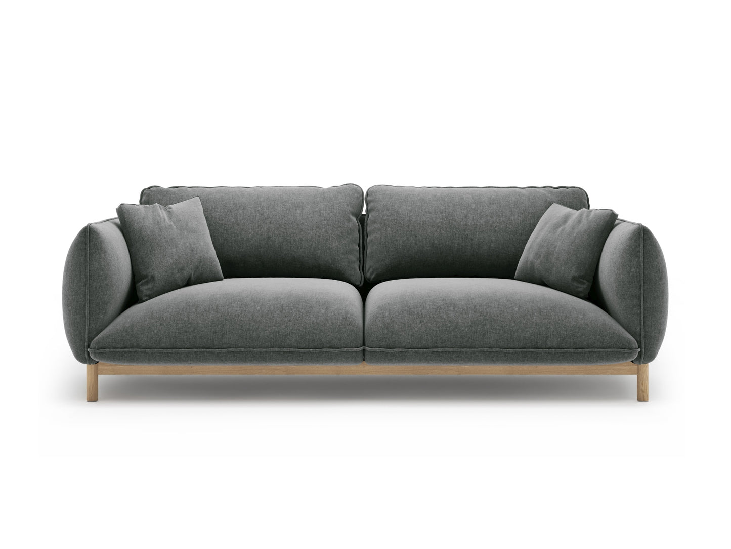 Ada — Sofa (208x101x78 cm) Dark Grey (Wind 89)
