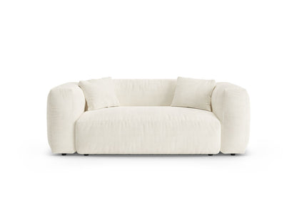 Martina — Sofa Ivory (Monet Nata) Black Plastic