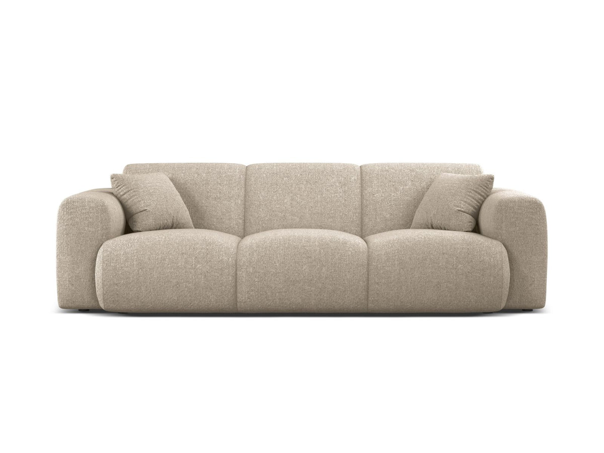 Molino — Sofa Dark Beige (Eden 4 Beige) Black Plastic