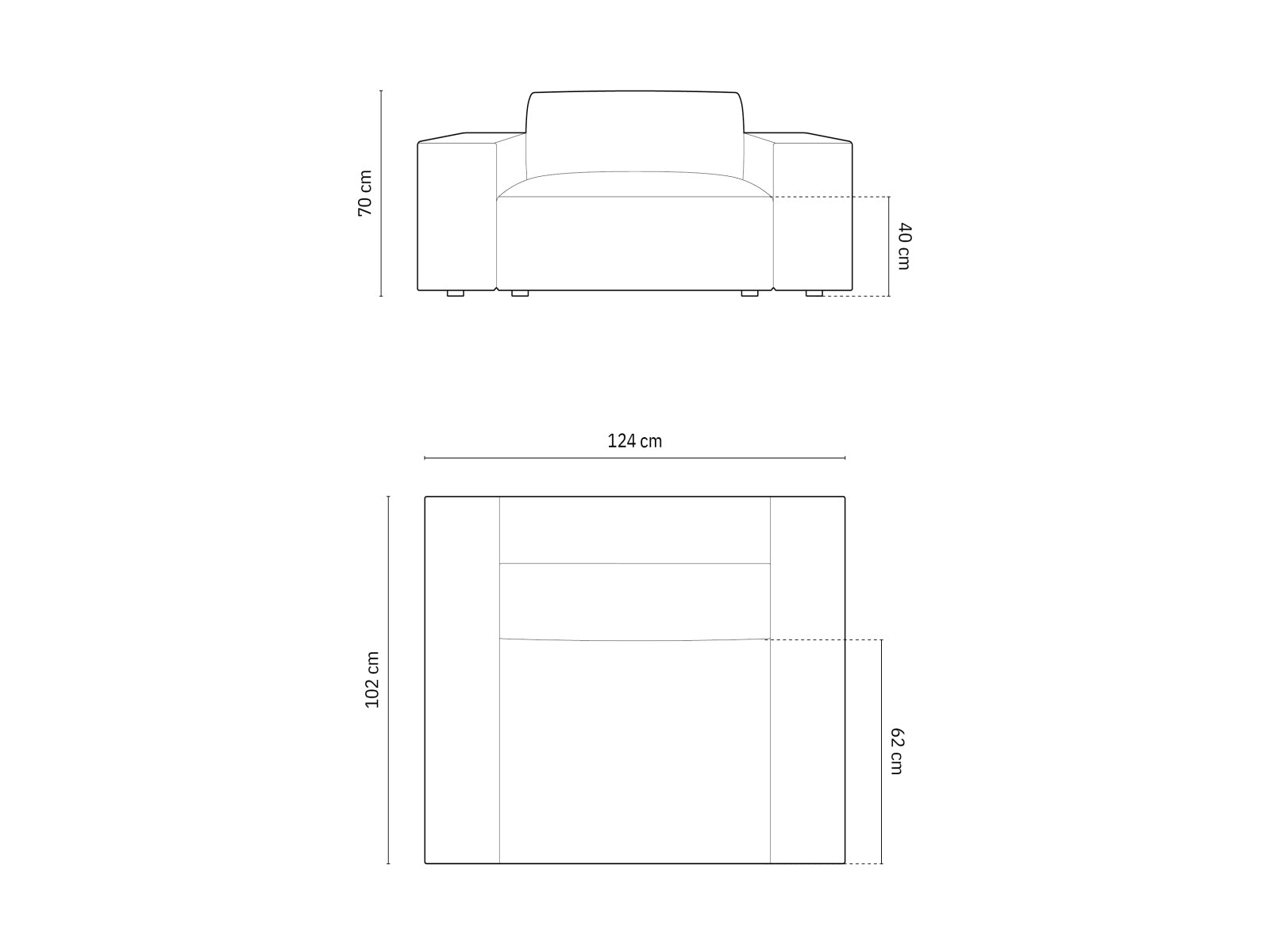 Chicago — Armchair (124x102x70 cm)
