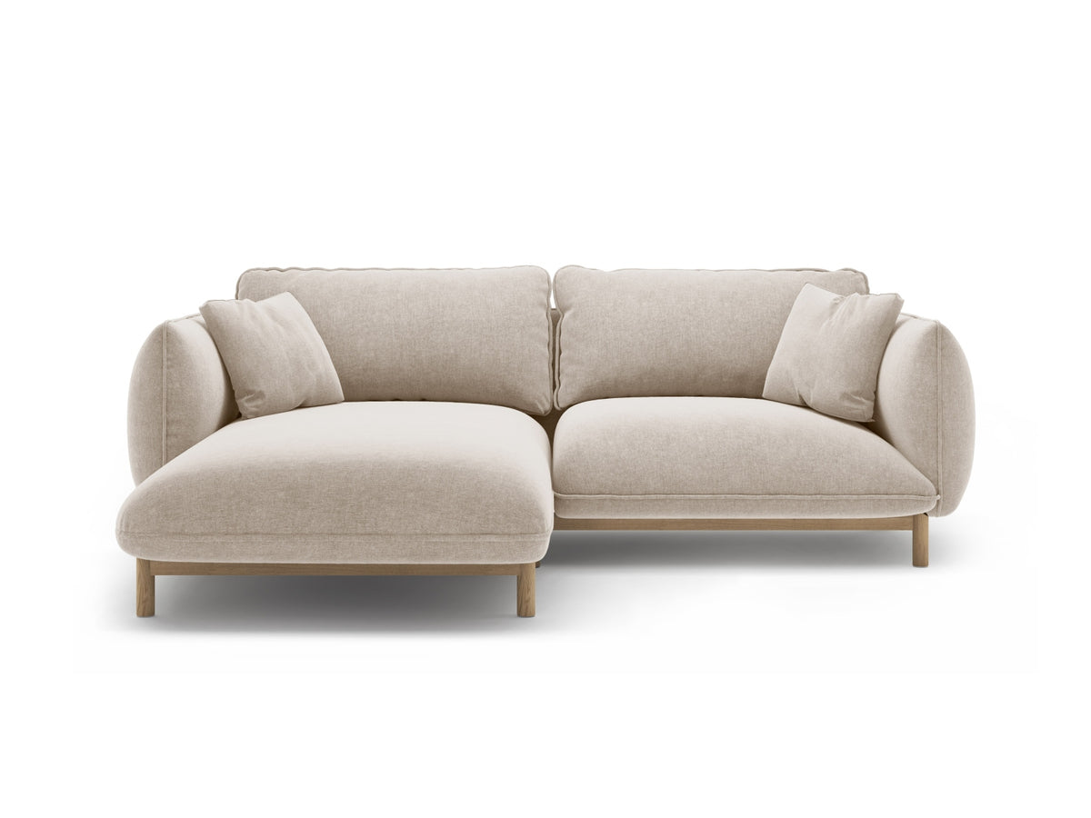 Ada — Corner Sofa (220x179x78 cm) Light Beige (Wind 05) Left