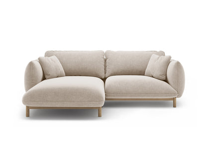 Ada — Corner Sofa (220x179x78 cm) Light Beige (Wind 05) Left