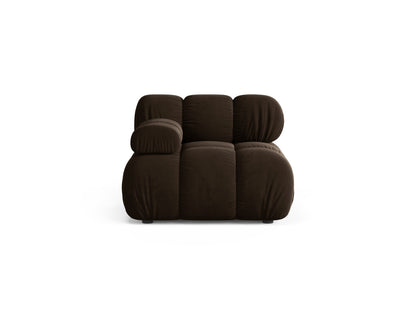 Bellis — Modular Sofa (94x94x70 cm) Dark Brown (Bluvel 48) Left