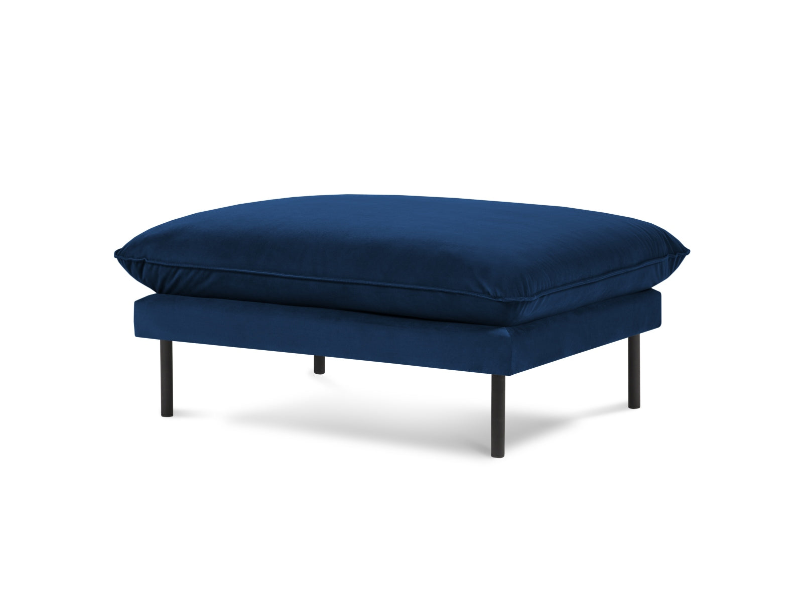 Vienna — Pouf Royal Blue (Bluvel 86) Must metall