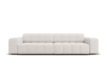 Chicago — Sofa Light Grey (Haga 06) Black Plastic