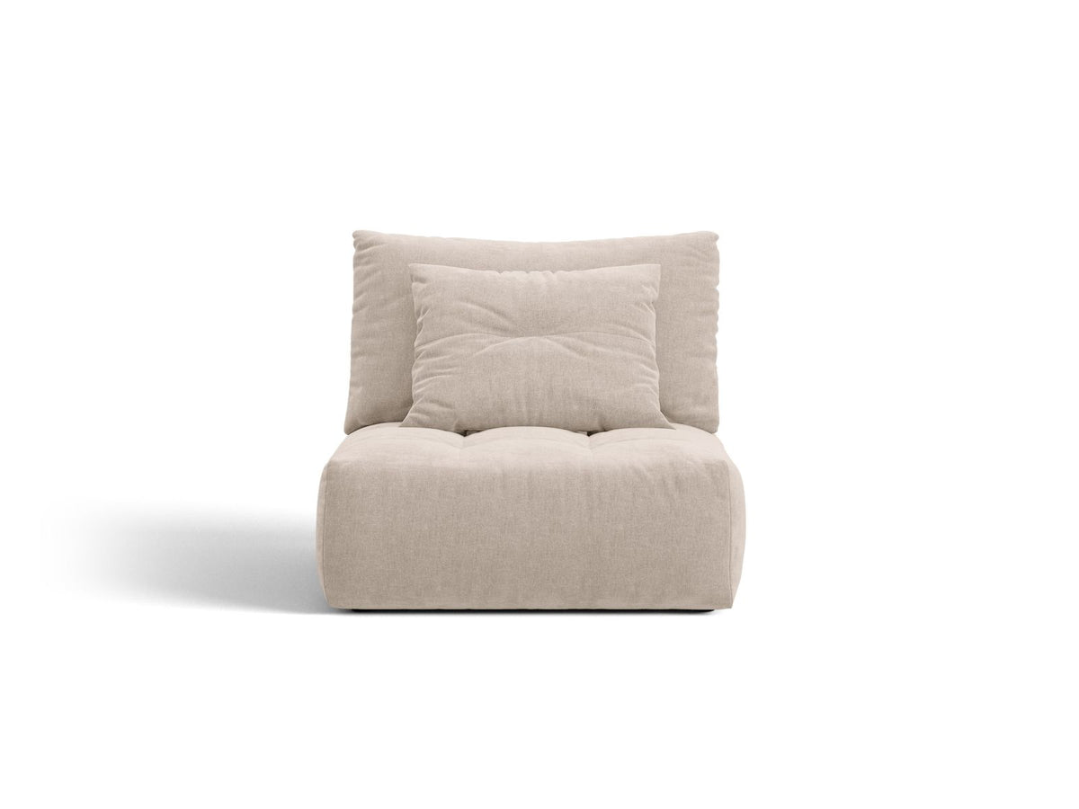 Bloom — Modular Sofa Light Beige (Wind 05) Black Plastic