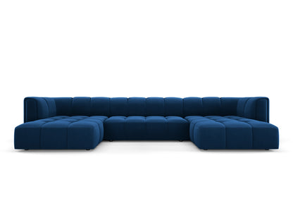 Moritz — Panoramic Sofa Royal Blue (Bluvel 86) Black Plastic