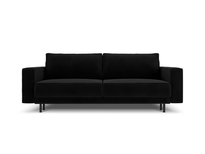 Caro — Sofa Black (Bluvel 19) Black Beech Wood