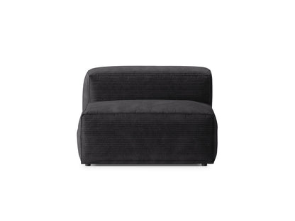 Bergamo — Modul Grey (Perla 35) Black Plastic Left